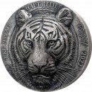 Ivory Coast TIGER series ASIA BIG FIVE MAUQUOY HAUT RELIEF 10000 Francs Silver coin Ultra High Relief 2022 Antique finish 1 Kg Kilo